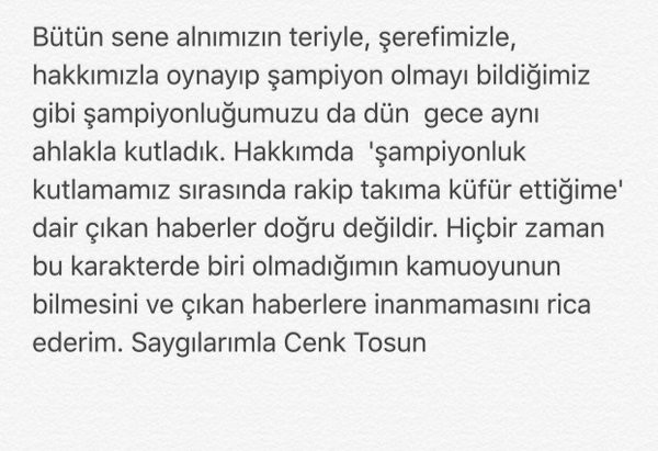 Cenk Tosun'dan küfür açıklaması!